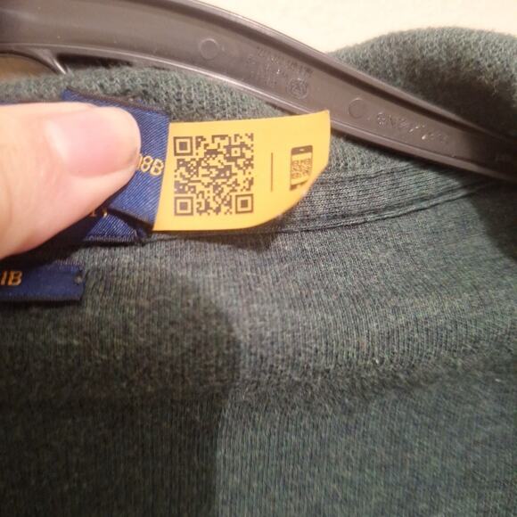 Polo Ralph Lauren Shirt Men’s XXL estate rib 1/4 zip pullover Long Sleeves - Picture 6 of 8